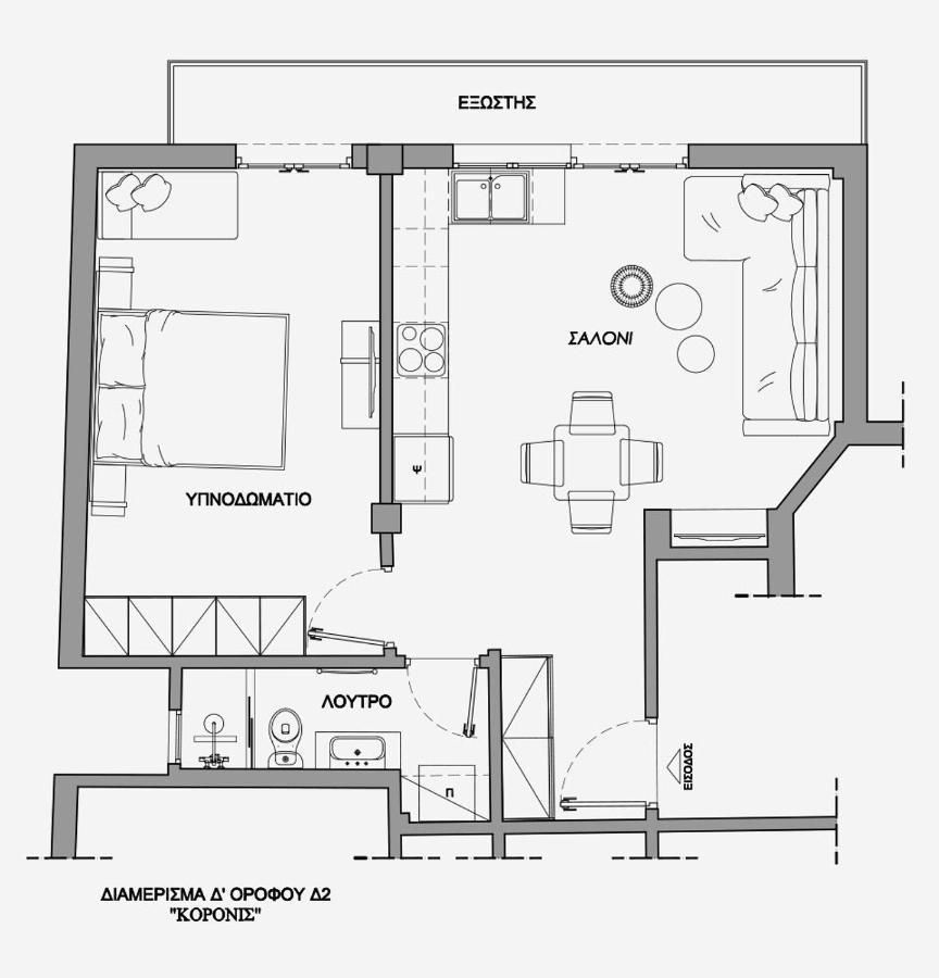 LA Larissa Luxury Apartments Koronis Extérieur photo